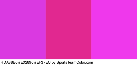 #DA38E0 #E02890 #EF37EC Colors