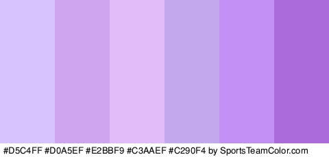 #D5C4FF #D0A5EF #E2BBF9 #C3AAEF #C290F4 #AC6BDB Colors