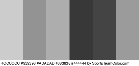 #CCCCCC #939393 #ADADAD #383838 #444444 #9B9B9B Colors