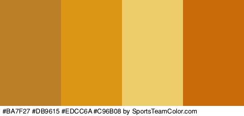 #BA7F27 #DB9615 #EDCC6A #C96B08 Colors