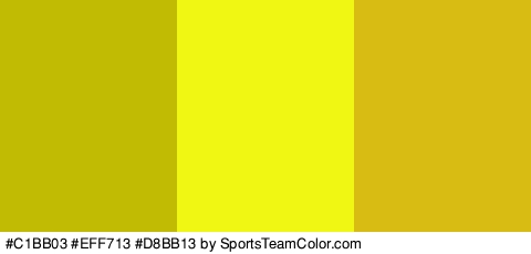 #C1BB03 #EFF713 #D8BB13 Colors