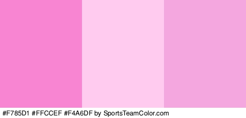 #F785D1 #FFCCEF #F4A6DF Colors