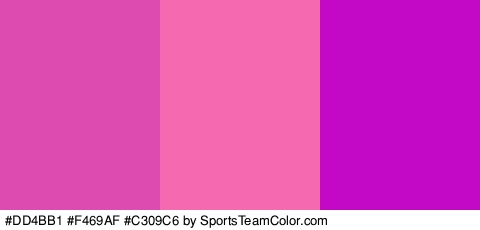 #DD4BB1 #F469AF #C309C6 Colors