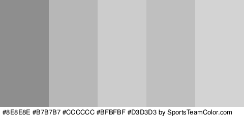 #8E8E8E #B7B7B7 #CCCCCC #BFBFBF #D3D3D3 Colors