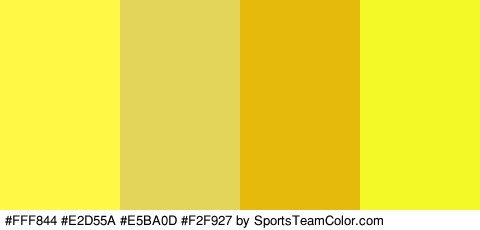 #FFF844 #E2D55A #E5BA0D #F2F927 Colors