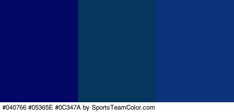 #040766 #05365E #0C347A Colors