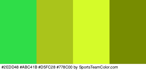 #2EDD48 #ABC41B #D5FC28 #778C00 Colors