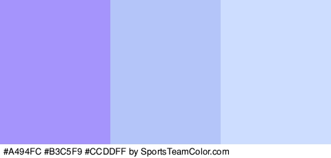 #A494FC #B3C5F9 #CCDDFF Colors