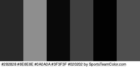 #282828 #8E8E8E #0A0A0A #3F3F3F #020202 #4F4F4F Colors