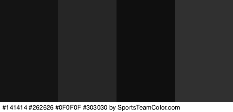 #141414 #262626 #0F0F0F #303030 Colors