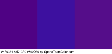 #4F0384 #3D10A0 #560D89 Colors