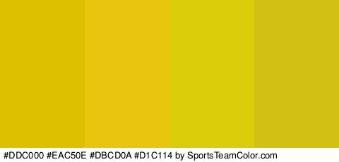 #DDC000 #EAC50E #DBCD0A #D1C114 Colors