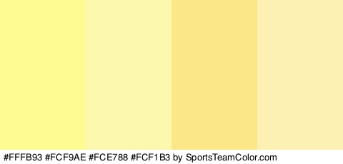 #FFFB93 #FCF9AE #FCE788 #FCF1B3 Colors