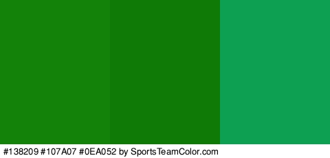 #138209 #107A07 #0EA052 Colors