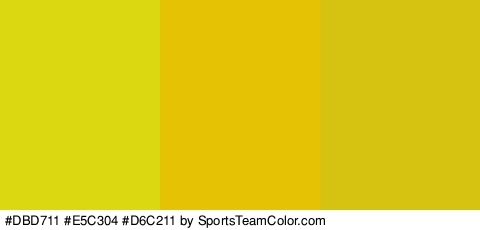 #DBD711 #E5C304 #D6C211 Colors