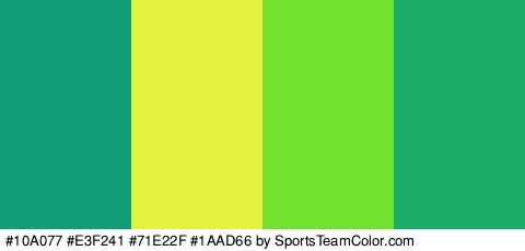 #10A077 #E3F241 #71E22F #1AAD66 Colors