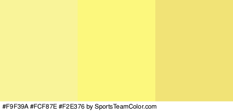 #F9F39A #FCF87E #F2E376 Colors