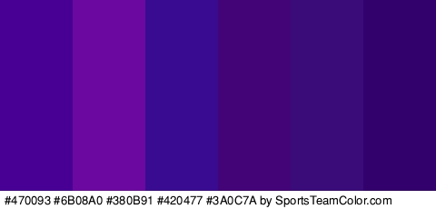 #470093 #6B08A0 #380B91 #420477 #3A0C7A #32016B Colors