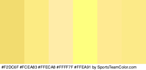 #F2DC6F #FCEA83 #FFECA8 #FFFF7F #FFEA91 #FCE988 Colors