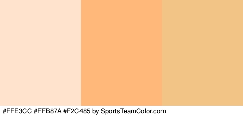 #FFE3CC #FFB87A #F2C485 Colors