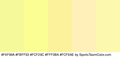 #F6F99A #FBFF93 #FCF29C #FFF0BA #FCF9AE Colors