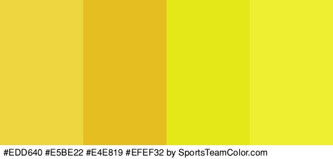 #EDD640 #E5BE22 #E4E819 #EFEF32 Colors