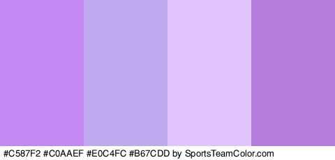 #C587F2 #C0AAEF #E0C4FC #B67CDD Colors