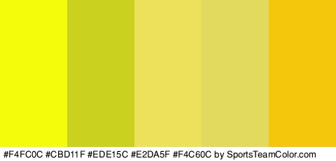 #F4FC0C #CBD11F #EDE15C #E2DA5F #F4C60C Colors