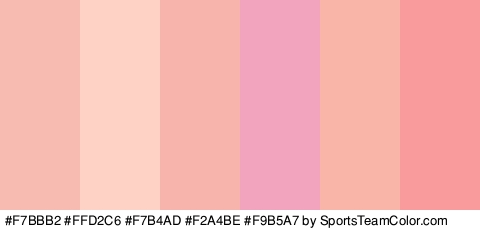 #F7BBB2 #FFD2C6 #F7B4AD #F2A4BE #F9B5A7 #F99A9C Colors