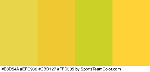 #E8D54A #EFC932 #CBD127 #FFD335 Colors