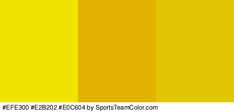 #EFE300 #E2B202 #E0C604 Colors