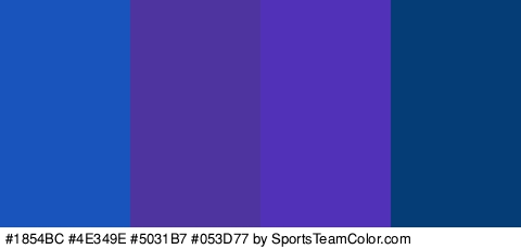 #1854BC #4E349E #5031B7 #053D77 Colors