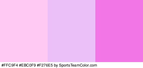 #FFC9F4 #EBC0F9 #F276E5 Colors