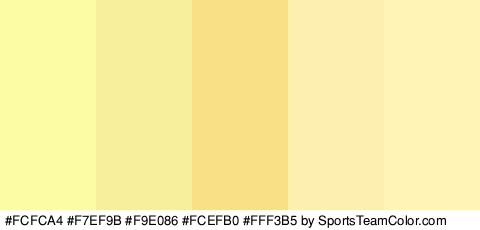 #FCFCA4 #F7EF9B #F9E086 #FCEFB0 #FFF3B5 Colors