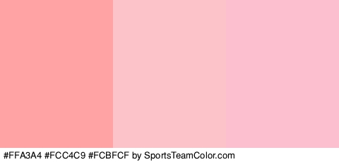 #FFA3A4 #FCC4C9 #FCBFCF Colors