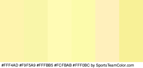 #FFF4AD #F9F5A9 #FFFBB5 #FCFBAB #FFF0BC #F9F198 Colors