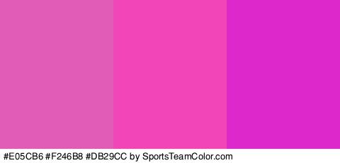 #E05CB6 #F246B8 #DB29CC Colors