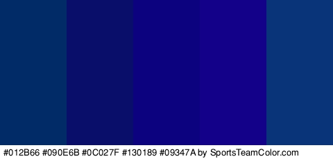 #012B66 #090E6B #0C027F #130189 #09347A Colors