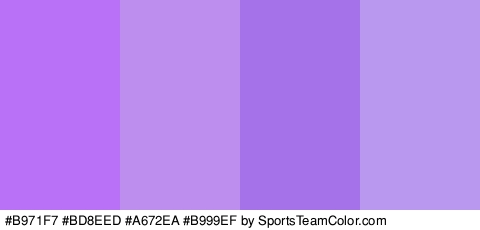 #B971F7 #BD8EED #A672EA #B999EF Colors