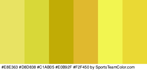 #E8E363 #D8D838 #C1AB05 #E0B92F #F2F450 #EAD835 Colors