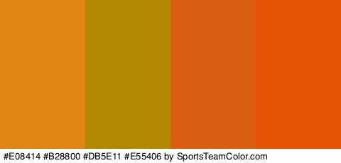 #E08414 #B28800 #DB5E11 #E55406 Colors