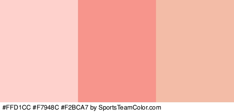 #FFD1CC #F7948C #F2BCA7 Colors