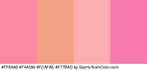 #FF89A5 #F4A286 #FCAFAE #F77BAD Colors