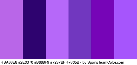 #BA66E8 #2E0370 #B668F9 #7237BF #7605B7 #A655FC Colors