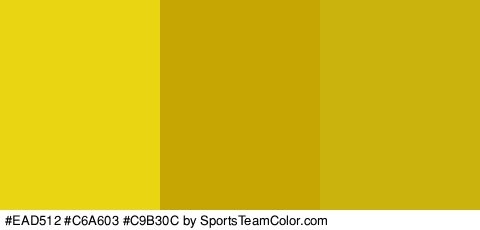 #EAD512 #C6A603 #C9B30C Colors