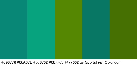 #098776 #06A37E #568702 #087763 #477002 Colors