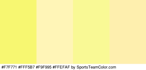 #F7F771 #FFF5B7 #F9F995 #FFEFAF Colors