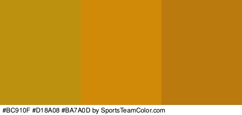 #BC910F #D18A08 #BA7A0D Colors