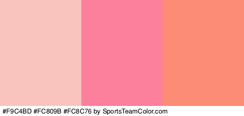 #F9C4BD #FC809B #FC8C76 Colors