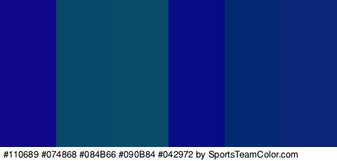 #110689 #074868 #084B66 #090B84 #042972 #0B2677 Colors